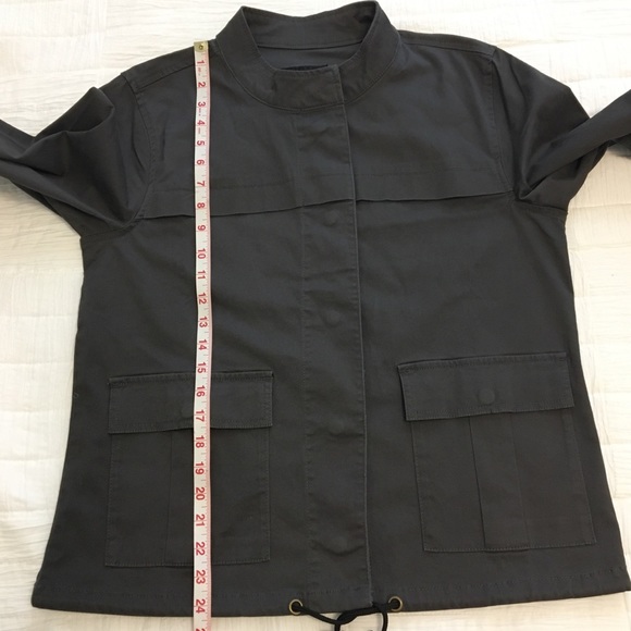 Sanctuary Clothing Charcoal Hem Draw Cord Jacket - Picture 3 of 7